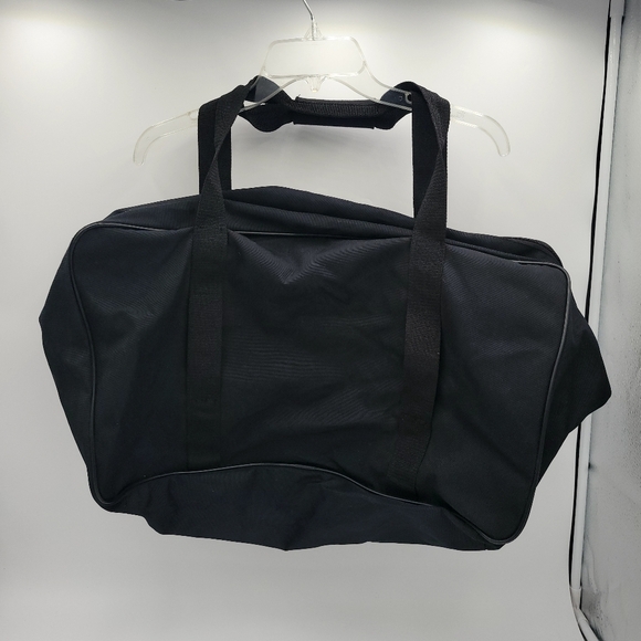 Harley Davidson Large Canvas Duffle Bag All Black w Patch Approximately 22x9x11 - Picture 5 of 10